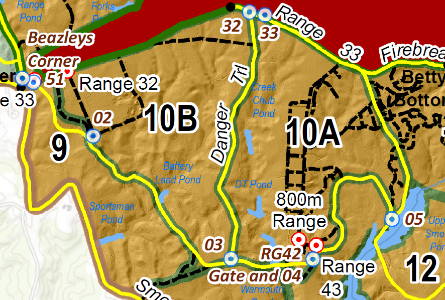 fort carson co. gun range boundary map